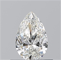 Natural Diamond 0.50 Carats, Pear with  Cut, H Color, VVS2 Clarity and Certified by GIA