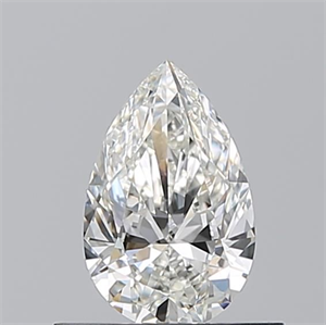 Picture of Natural Diamond 0.50 Carats, Pear with  Cut, H Color, VVS2 Clarity and Certified by GIA