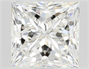 Natural Diamond 2.14 Carats, Princess with  Cut, H Color, SI1 Clarity and Certified by GIA
