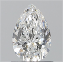 Natural Diamond 0.90 Carats, Pear with  Cut, F Color, SI2 Clarity and Certified by GIA