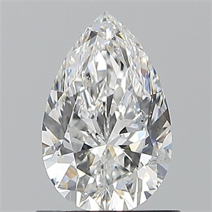 Picture of Natural Diamond 0.90 Carats, Pear with  Cut, F Color, SI2 Clarity and Certified by GIA