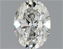 Natural Diamond 0.40 Carats, Oval with  Cut, G Color, VVS1 Clarity and Certified by GIA