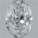Natural Diamond 0.90 Carats, Oval with  Cut, D Color, SI1 Clarity and Certified by GIA