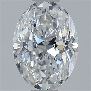 Picture of Natural Diamond 0.90 Carats, Oval with  Cut, D Color, SI1 Clarity and Certified by GIA