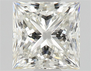 Picture of Natural Diamond 0.60 Carats, Princess with  Cut, I Color, IF Clarity and Certified by GIA