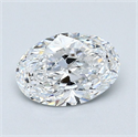Natural Diamond 1.03 Carats, Oval with  Cut, D Color, VS1 Clarity and Certified by GIA
