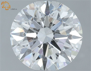 Picture of Lab Grown Diamond 1.29 Carats, Round with Ideal Cut, D Color, VS1 Clarity and Certified by IGI