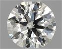 Natural Diamond 0.50 Carats, Round with Excellent Cut, K Color, VS2 Clarity and Certified by GIA