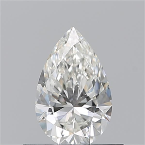 Foto Diamante Natural 0.51 quilates, De pera , Color I, claridad IF y certificado GIA de