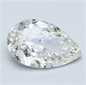 Diamante Natural 4.01 quilates, De pera , Color J, claridad VS2 y certificado GIA