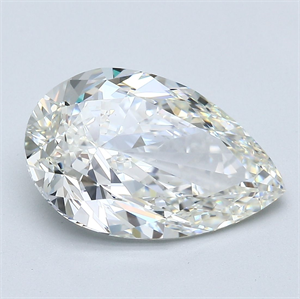 Foto Diamante Natural 4.01 quilates, De pera , Color J, claridad VS2 y certificado GIA de
