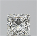 Natural Diamond 0.90 Carats, Princess with  Cut, H Color, VVS2 Clarity and Certified by GIA