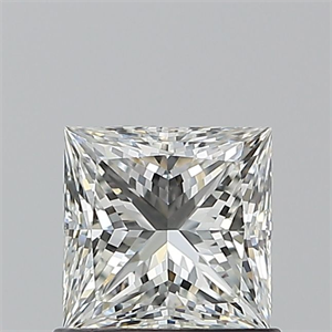 Picture of Natural Diamond 0.90 Carats, Princess with  Cut, H Color, VVS2 Clarity and Certified by GIA