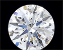 Lab Grown Diamond 4.09 Carats, Round with Ideal Cut, D Color, VVS2 Clarity and Certified by IGI