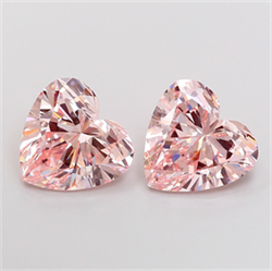 Picture of Lab Grown Diamond 4.02 Carats, Heart with  Cut, Fancy Intense Pink Color, VS1 Clarity and Certified by IGI