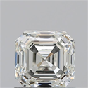 Natural Diamond 1.01 Carats, Asscher with  Cut, K Color, VVS2 Clarity and Certified by GIA