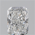 Natural Diamond 0.70 Carats, Radiant with  Cut, G Color, VVS2 Clarity and Certified by GIA