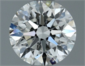 Natural Diamond 0.70 Carats, Round with Excellent Cut, G Color, VVS2 Clarity and Certified by GIA