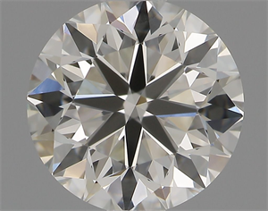 Picture of Natural Diamond 1.01 Carats, Round with Excellent Cut, H Color, VVS2 Clarity and Certified by IGI
