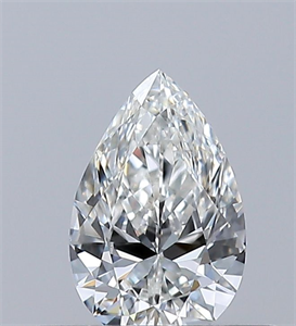 Foto Diamante Natural 0.30 quilates, De pera , Color G, claridad VVS2 y certificado GIA de