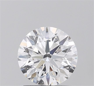 Picture of Lab Grown Diamond 1.11 Carats, Round with Excellent Cut, D Color, VVS2 Clarity and Certified by IGI