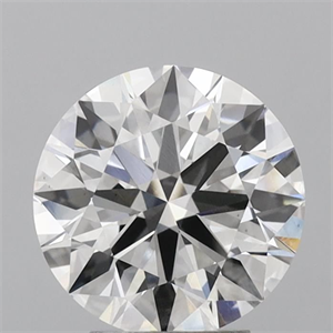 Picture of Lab Grown Diamond 3.75 Carats, Round with Ideal Cut, E Color, VS2 Clarity and Certified by IGI