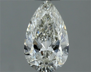 Picture of Natural Diamond 0.50 Carats, Pear with  Cut, I Color, SI2 Clarity and Certified by IGI