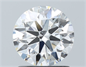 Diamante Natural 1.11 quilates, Redondo , Color F, claridad VVS1 y certificado GIA