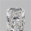 Natural Diamond 0.59 Carats, Radiant with  Cut, F Color, IF Clarity and Certified by GIA