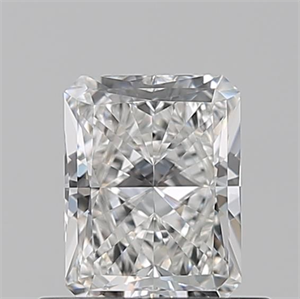 Picture of Natural Diamond 0.59 Carats, Radiant with  Cut, F Color, IF Clarity and Certified by GIA