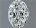 Natural Diamond 0.90 Carats, Oval with  Cut, I Color, VVS1 Clarity and Certified by GIA
