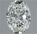 Natural Diamond 1.18 Carats, Oval with  Cut, G Color, VVS1 Clarity and Certified by GIA