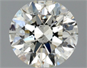 Natural Diamond 0.91 Carats, Round with Excellent Cut, J Color, SI2 Clarity and Certified by GIA