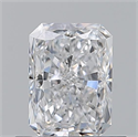 Natural Diamond 0.70 Carats, Radiant with  Cut, D Color, VVS1 Clarity and Certified by GIA