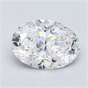 Natural Diamond 1.02 Carats, Oval with  Cut, D Color, VS1 Clarity and Certified by GIA