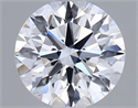 Lab Grown Diamond 1.01 Carats, Round with Ideal Cut, D Color, VVS1 Clarity and Certified by IGI