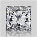 Natural Diamond 0.32 Carats, Princess with  Cut, D Color, VVS2 Clarity and Certified by GIA