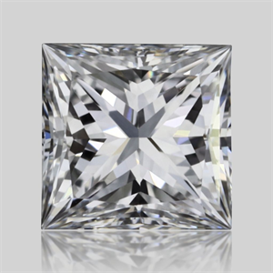 Picture of Natural Diamond 0.32 Carats, Princess with  Cut, D Color, VVS2 Clarity and Certified by GIA