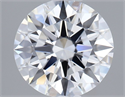 Lab Grown Diamond 1.04 Carats, Round with Ideal Cut, D Color, VVS1 Clarity and Certified by IGI