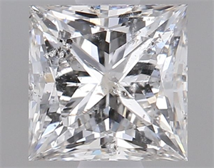 Picture of Natural Diamond 0.94 Carats, Princess with  Cut, G Color, I1 Clarity and Certified by GIA