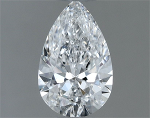 Picture of Natural Diamond 0.54 Carats, Pear with  Cut, D Color, VVS2 Clarity and Certified by GIA
