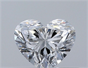 Natural Diamond 0.32 Carats, Heart with  Cut, D Color, VS2 Clarity and Certified by GIA