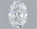 Natural Diamond 0.45 Carats, Oval with  Cut, D Color, SI1 Clarity and Certified by GIA