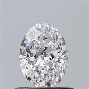 Foto Diamante Natural 0.51 quilates, Ovalado , Color D, claridad SI2 y certificado GIA de