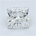 Natural Diamond 2.02 Carats, Princess with  Cut, F Color, VVS2 Clarity and Certified by GIA