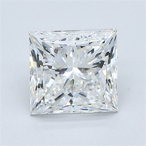 Picture of Natural Diamond 2.02 Carats, Princess with  Cut, F Color, VVS2 Clarity and Certified by GIA