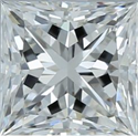 Natural Diamond 1.50 Carats, Princess with  Cut, G Color, VS2 Clarity and Certified by GIA