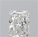 Natural Diamond 0.50 Carats, Radiant with  Cut, H Color, VVS2 Clarity and Certified by GIA