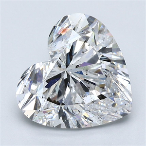 Foto Diamante Natural 3.14 quilates, Corazón , Color F, claridad SI2 y certificado GIA de