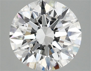 Picture of Lab Grown Diamond 2.55 Carats, Round with Excellent Cut, D Color, VVS2 Clarity and Certified by IGI